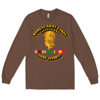 Chestnut Womens Army Corps Vietnam Era Veteran Mother Day Gift Long Sleeve Tee - trangStudio