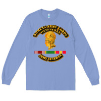 Colony Blue Womens Army Corps Vietnam Era Veteran Mother Day Gift Long Sleeve Tee - trangStudio