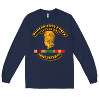 Navy Womens Army Corps Vietnam Era Veteran Mother Day Gift Long Sleeve Tee - trangStudio