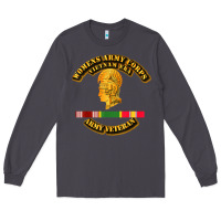 Smoke Womens Army Corps Vietnam Era Veteran Mother Day Gift Long Sleeve Tee - trangStudio