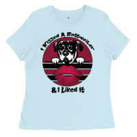 Baby Blue I kissed a dog and I like it Ladies Tee - Bettercallsaul
