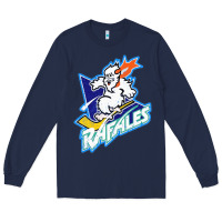 Navy Quebec Rafales Long Sleeve Tee - PixelFlow