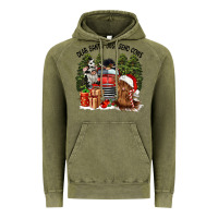 Vintage Olive dear santa just send cows Vintage Hoodie - CowGirlArtShop