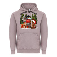 Dear Santa Just Send Cows Vintage Hoodie | Teevron