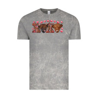 Cloud Rock Xoxo highland cows Vintage Tee - RanaPortraitStore