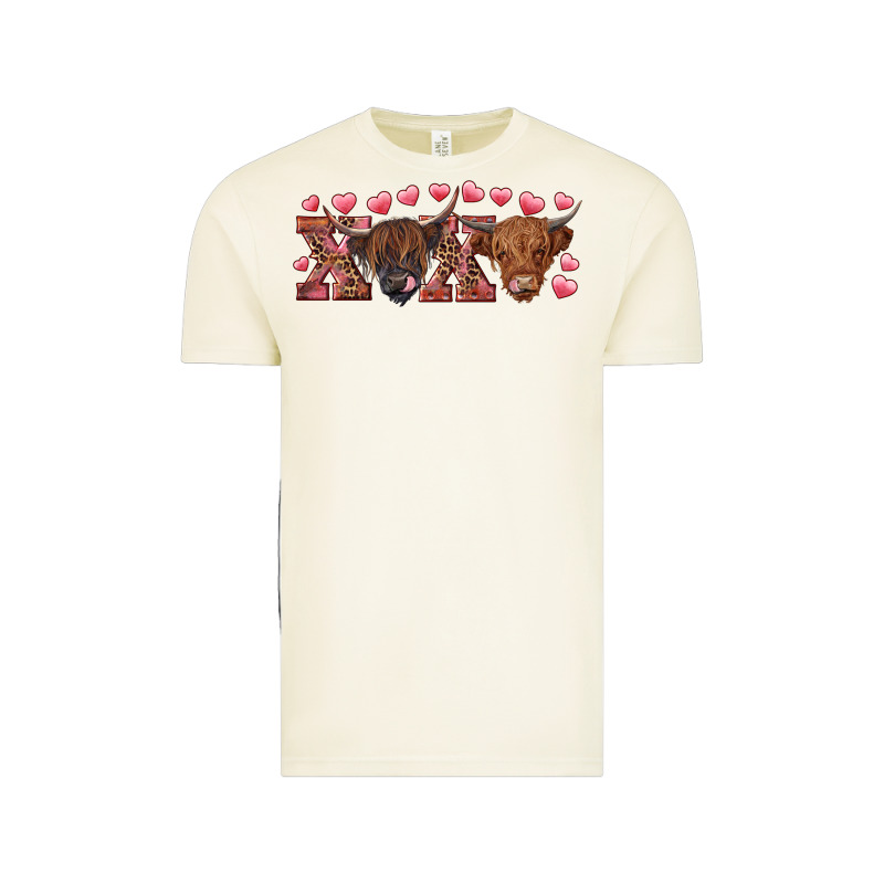 Xoxo Highland Cows Vintage Tee by RanaPortraitStore | Teevron
