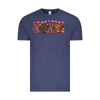 Vintage Denim Xoxo highland cows Vintage Tee - RanaPortraitStore