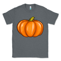 Charcoal Heather pumpkin Classic Tee - texasbilliewilder