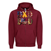 Burgundy American Dad Bod Zipper Hoodie - LillyAllenDesigns