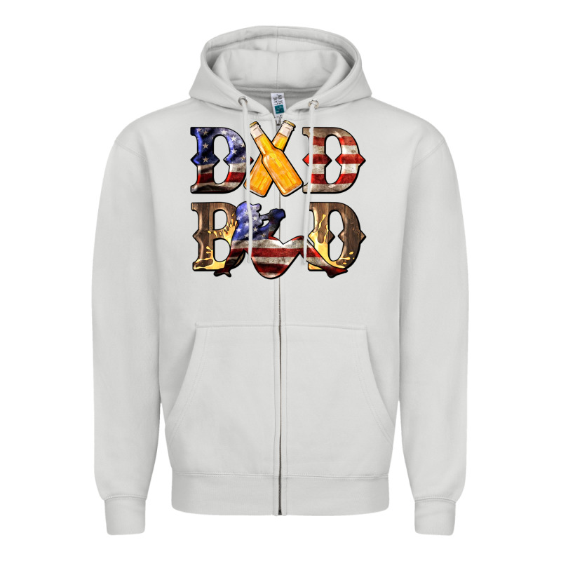 American Dad Bod Zipper Hoodie by LillyAllenDesigns | Teevron