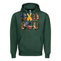 Sports Green American Dad Bod Zipper Hoodie - LillyAllenDesigns