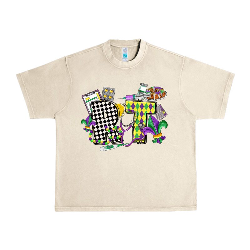Respiratory Therapist Mardi Gras Urban Heavy Tee by CowGirlArtShop | Teevron