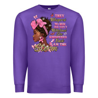 Purple they whispered to hear you cant withstand the stor Premium Sweatshirt - BarkalooDesign