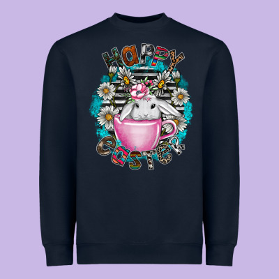 Happy Easter Heavyweight Sweatshirt Designed By Cowhidedigitalart