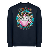 Navy Happy Easter Heavyweight Sweatshirt - CowhideDigitalArt