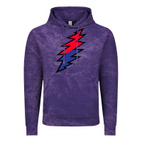 Cloud Purple Lazy Lightning Bolt Vintage Hoodie - InspiraDesign