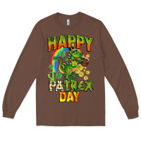 Chestnut Happy St. Patrex Day Long Sleeve Tee - CowGirlArtShop