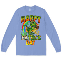Colony Blue Happy St. Patrex Day Long Sleeve Tee - CowGirlArtShop