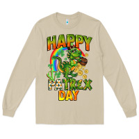 Mushroom Happy St. Patrex Day Long Sleeve Tee - CowGirlArtShop