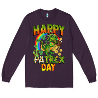 Plum Happy St. Patrex Day Long Sleeve Tee - CowGirlArtShop