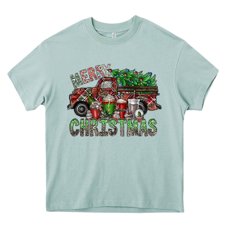 Merry Christmas Heavy Core Tee by SublimationCraftShop | Teevron