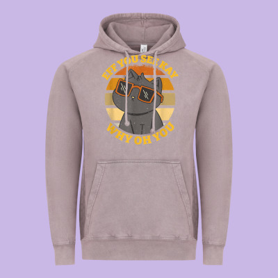 Funny Retro Sunset Eff You See Kay Why Oh You Cat Lovers T Shirt Vintage Hoodie Designed By Artchic