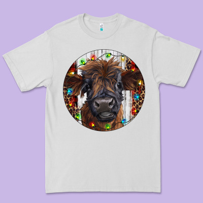 Western Christmas Calf Premium Tee Designed By Ranaportraitstore