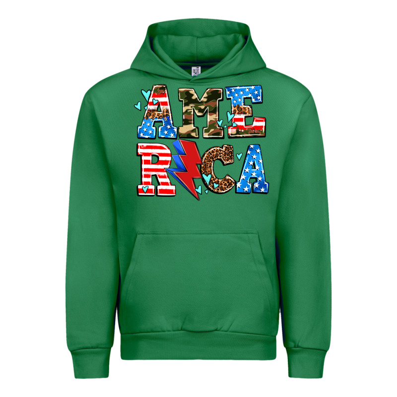 America With Heart Urban Hoodie by AdoDesignShop | Teevron