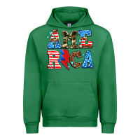 Emerald america with heart Urban Hoodie - AdoDesignShop