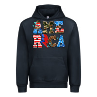 Navy america with heart Urban Hoodie - AdoDesignShop