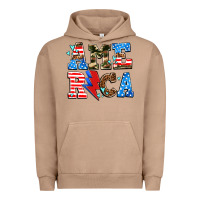 Pigment Burro america with heart Urban Hoodie - AdoDesignShop