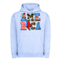 Pigment Grape Ice america with heart Urban Hoodie - AdoDesignShop