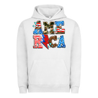 Pigment Lunar Rock america with heart Urban Hoodie - AdoDesignShop