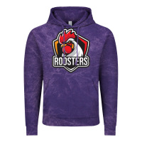 Cloud Purple rooster art Vintage Hoodie - ArtChic