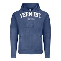 Vintage Denim vermont vintage state athletic style pullover hoodie Vintage Hoodie - ArtChic