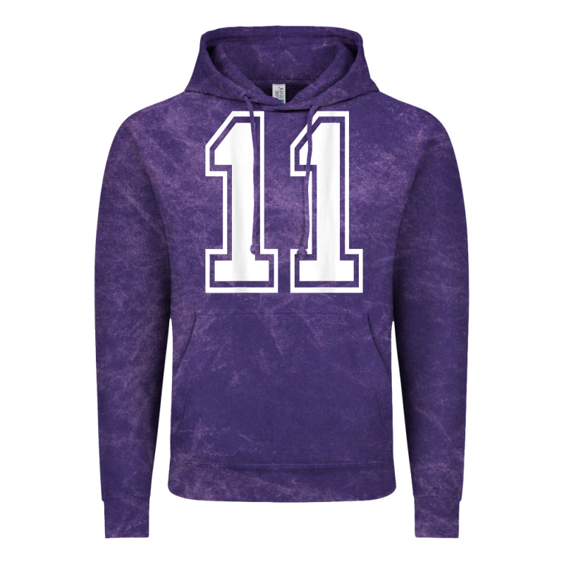 Number 11 Shirt Sports Player Number Back Of Shirt Vintage Hoodie by ArtChic | Teevron