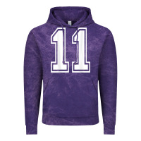 Cloud Purple number 11 shirt sports player number back of shirt Vintage Hoodie - ArtChic