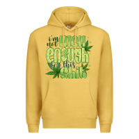 Antique Gold i'm not high enough for Premium Hoodie - CowhideDigitalArt