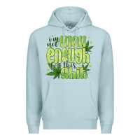 Blue Mist i'm not high enough for Premium Hoodie - CowhideDigitalArt