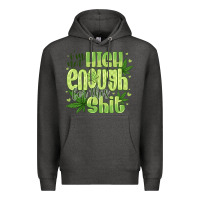 Charcoal Heather i'm not high enough for Premium Hoodie - CowhideDigitalArt