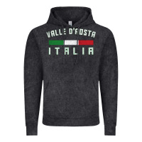 Vintage Black valle d'aosta italia italy region typography design Vintage Hoodie - ArtChic