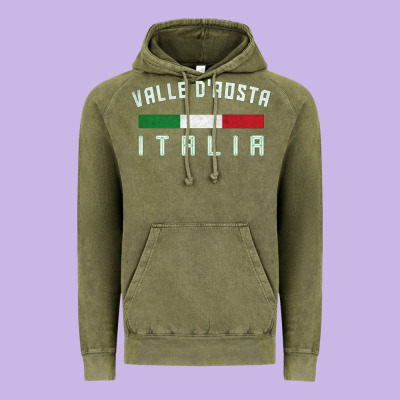 Valle D'aosta Italia Italy Region Typography Design Vintage Hoodie Designed By Artchic