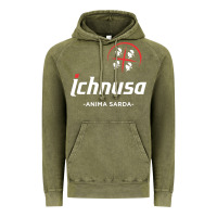 Vintage Olive ichnusa Vintage Hoodie - ArtChic