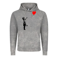 Cloud Rock banksy girl with balloon Vintage Hoodie - ArtChic