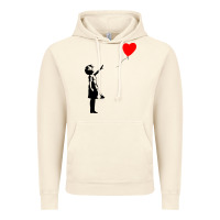 Vintage Artic banksy girl with balloon Vintage Hoodie - ArtChic