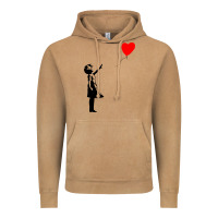 Vintage Camel banksy girl with balloon Vintage Hoodie - ArtChic