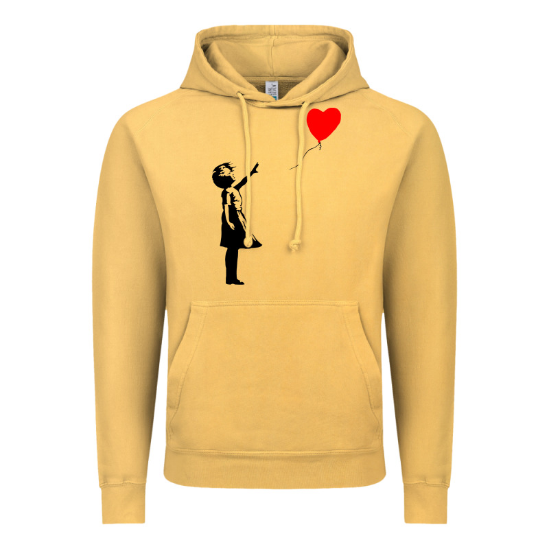 Banksy Girl With Balloon Vintage Hoodie by ArtChic | Teevron