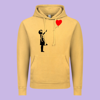 Banksy Girl With Balloon Vintage Hoodie Designed By Artchic