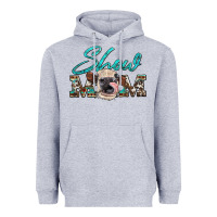 Heather Grey show mom aztec cowhide heifer Heavyweight Hoodie - Artiststas