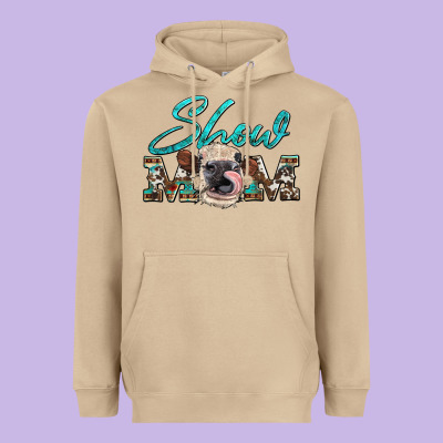 Show Mom Aztec Cowhide Heifer Heavyweight Hoodie Designed By Artiststas